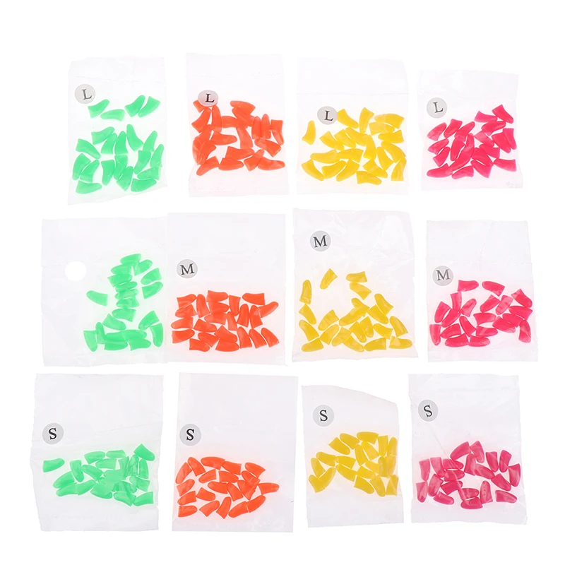

Colorful Cat Nail Caps Soft Cat Claw Soft Paws 20 PCS With Free Adhesive Glue