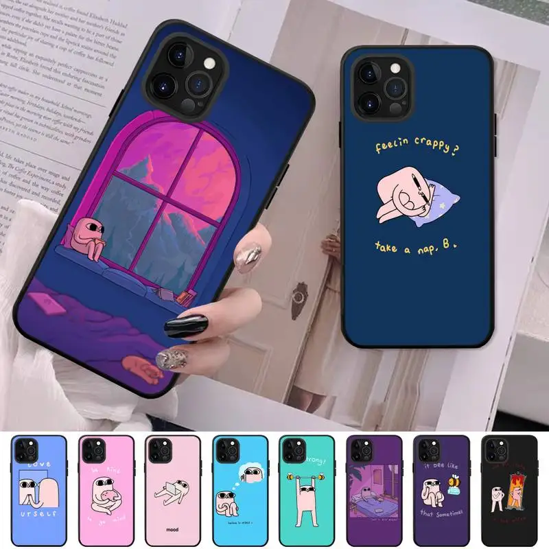 

Pink Cartoon Funny big eyes ketnipz Phone Case For iPhone 13 11 8 7 6 6S Plus X XS MAX 5 5S SE 2020 XR 11 pro DIY Funda