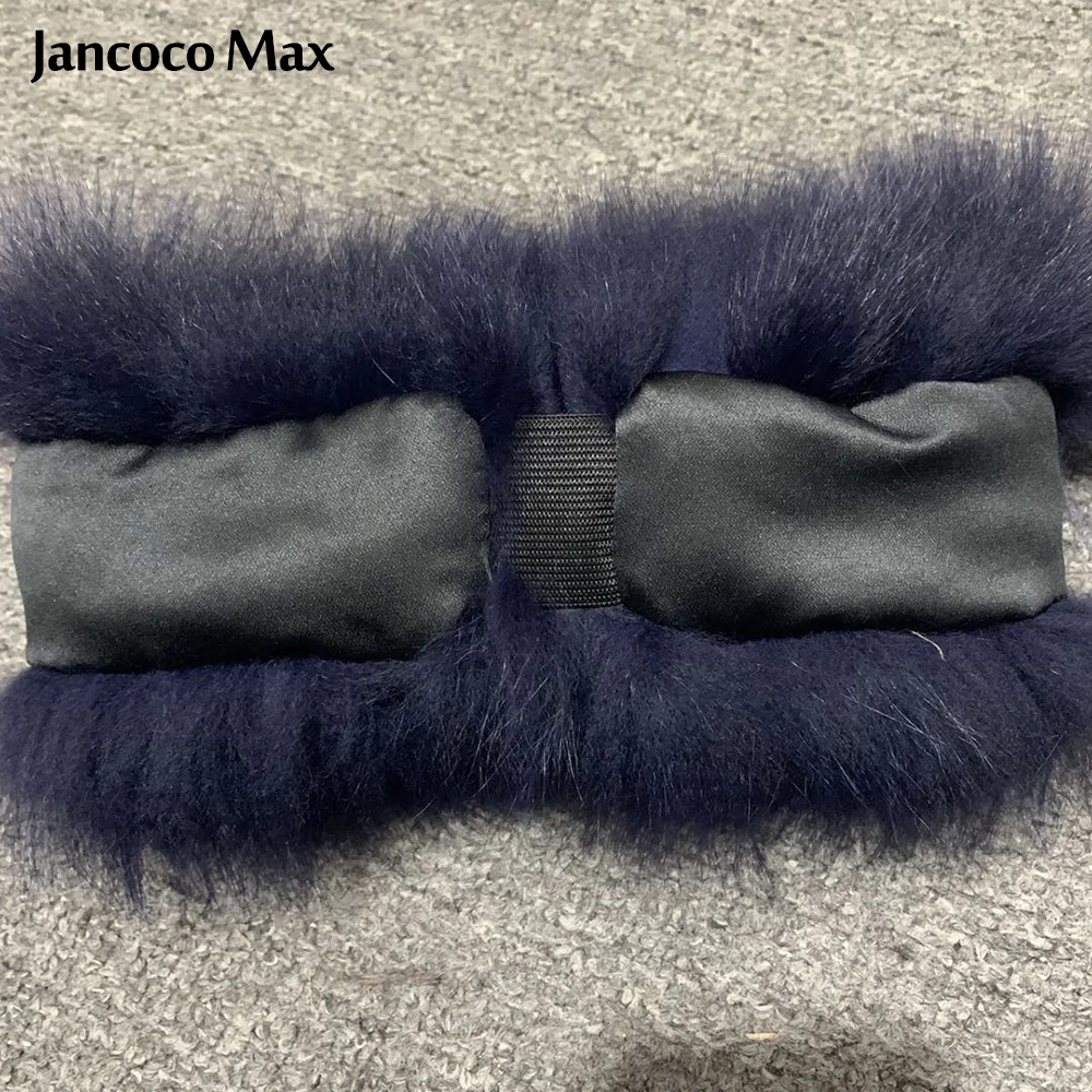 Winter Fashion Elastic Headband Fox Fur Headwear Racccoon Fur Women's Fluffy Real Fur Band S8300 hair barrettes for adults