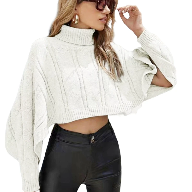 

Autumn Winter Sweater Women Long Sleeve Casual Basic Turtleneck Pullovers Female Knitting Sweater Tops