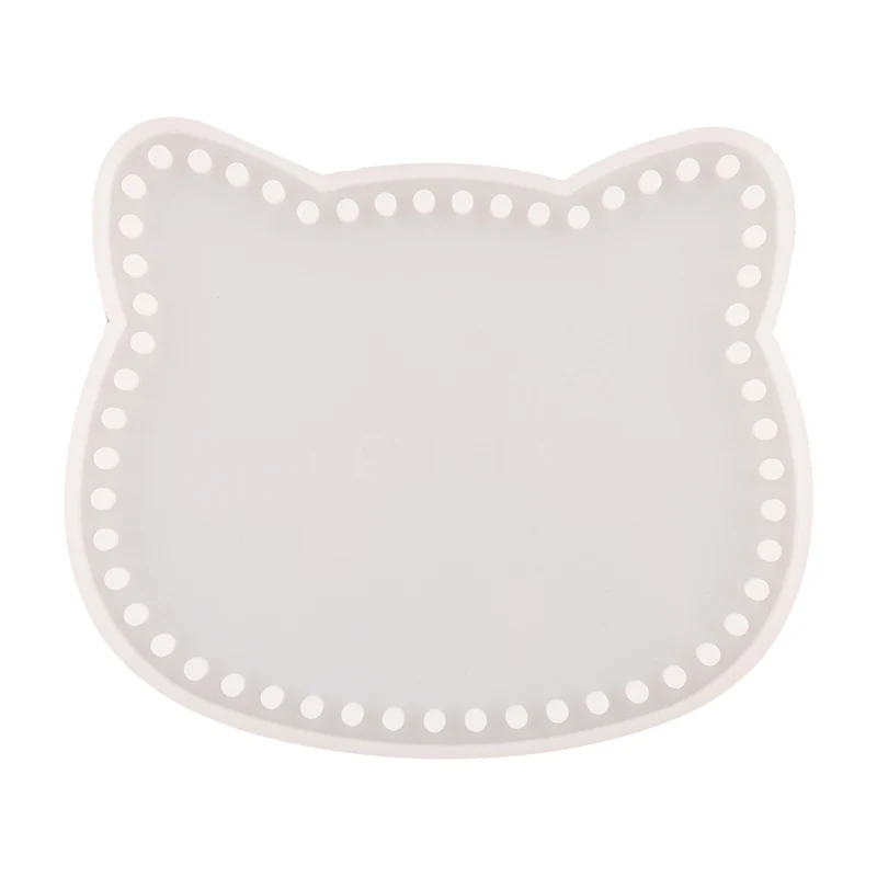 DM169 круглая голова кошки клатч сумка Смола силиконовая форма Кристалл DIY кошелек