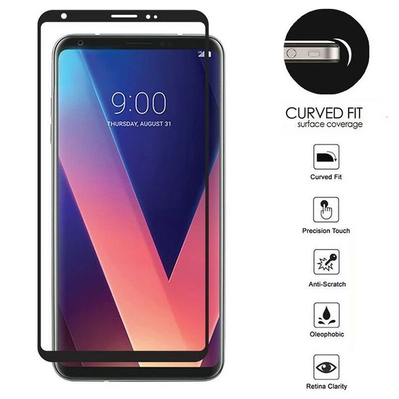 Для LG K10 2017 закаленное Стекло Экран протектор для G6 G7 Thinq полное покрытие чехол