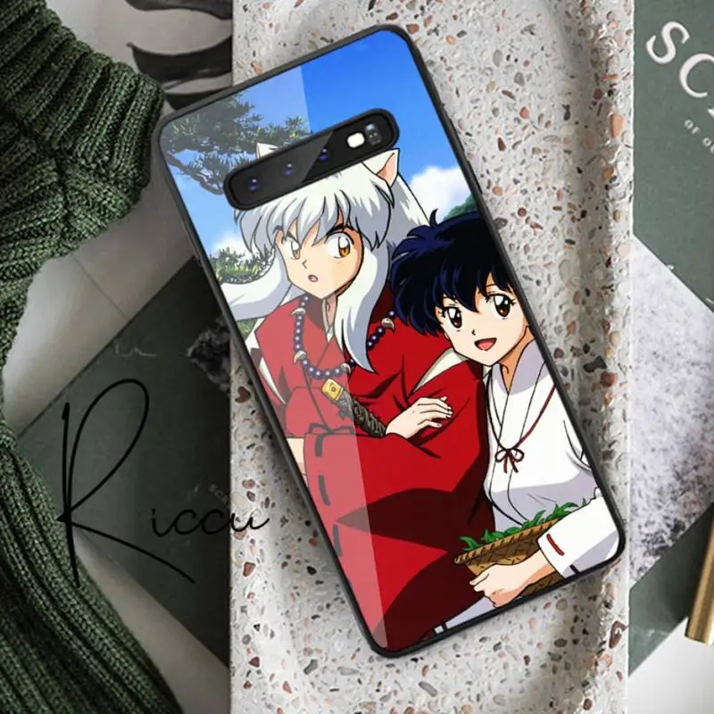 

Inuyasha Higurashi Kagome Phone Case Tempered Glass For Samsung S20 Plus S7 S8 S9 S10E Plus Note 8 9 10 Plus A7 2018