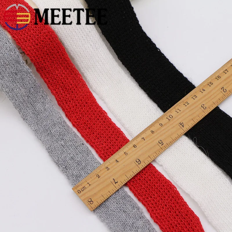 Meetee 5 ярдов 30 мм кроличья шерсть пряжа тесьма хлопок тканый пояс Лента отделка