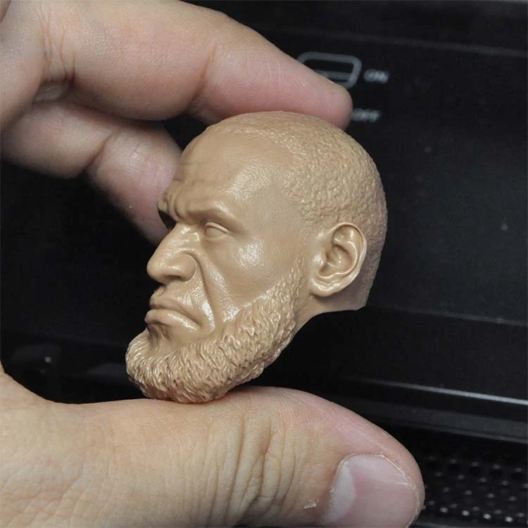 

1/6 Scale James with Big Beard Unpainted Head Models for 12''Figures Toys Gifts DIY