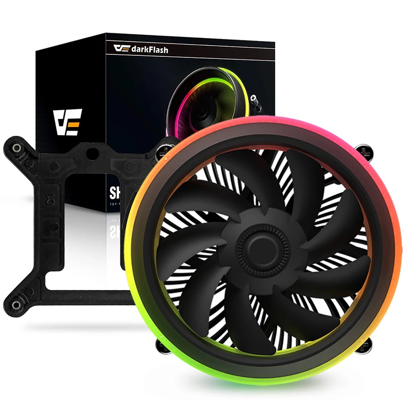 Кулер для процессора darkFlash Shadow 280 Вт ШИМ-светодиод AURA SYNC 3-5 В RGB LGA 1151/1155/1156/Intel i7/i5/i3 -