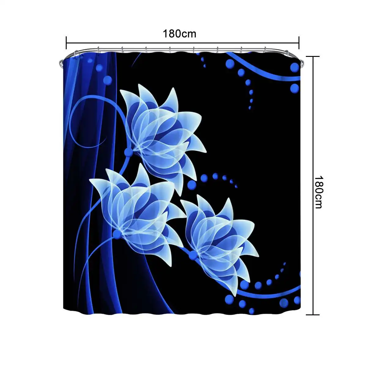 

Shower Curtain Set Toilet Cover Non-Slip Bath Mat Rug Sets Waterproof Bath Curtain Toilet Seat Bathroom Accessory Bathroom Decor