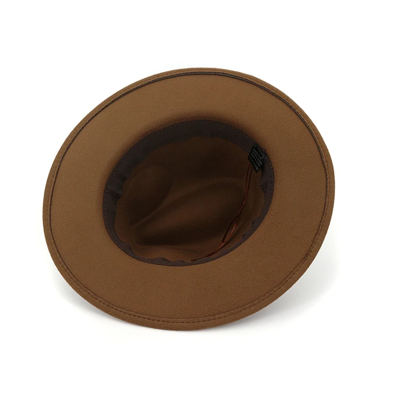 Фетровая шляпа с поясом для мужчин и женщин фетровая из искусственной шерсти