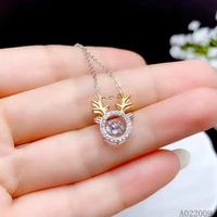 jjeaxcmy fine jewelry 925 sterling silver inlaid 0 5 carat mosang diamond pendant ladies popular smart necklace support test