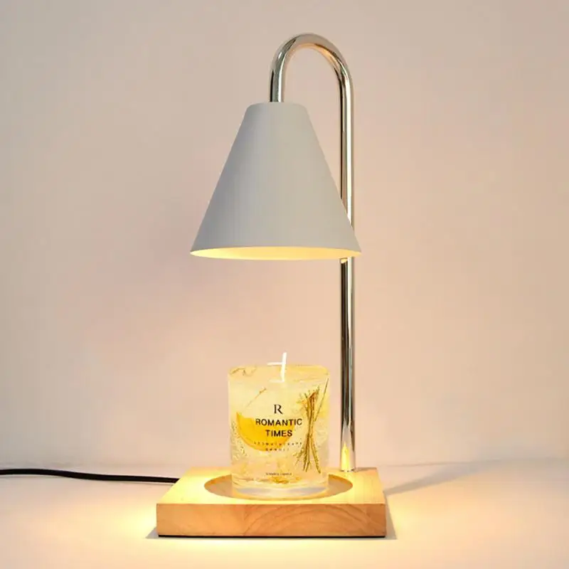 

Aromatherapy Wax Melting Lamp Retro Nostalgic Log Base Table Lamp Plug-in Dimming Night Light Living Room Bedroom Decor Lamp