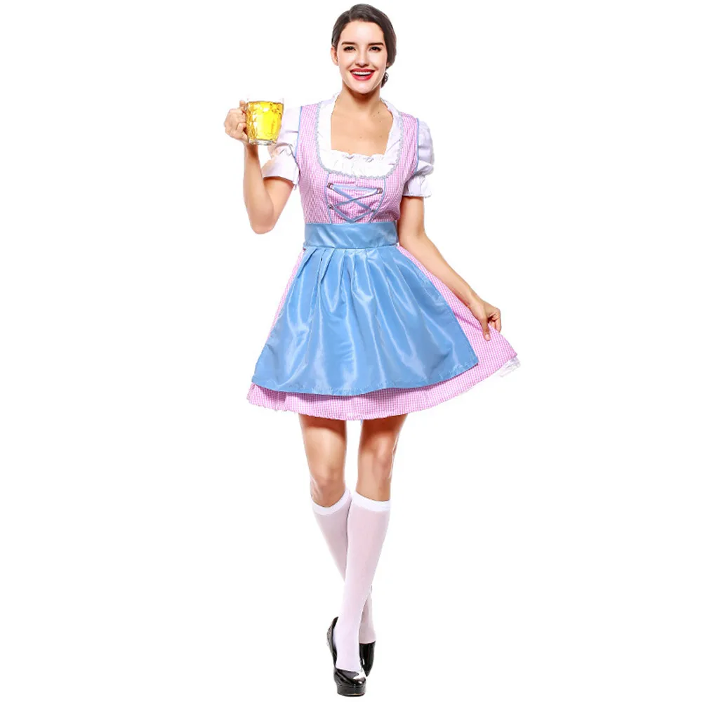 Горячая Dirndl горничная из немецкой пивоварни костюмы Женщины Октоберфест