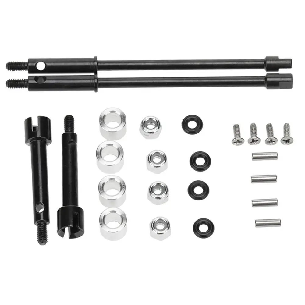 

4mm Widen Steel Drive Stub Axles CVD Joint Drive Shaft Upgrade Parts for 1/24 Crawler Axial SCX24 90081 Accessories Widened A