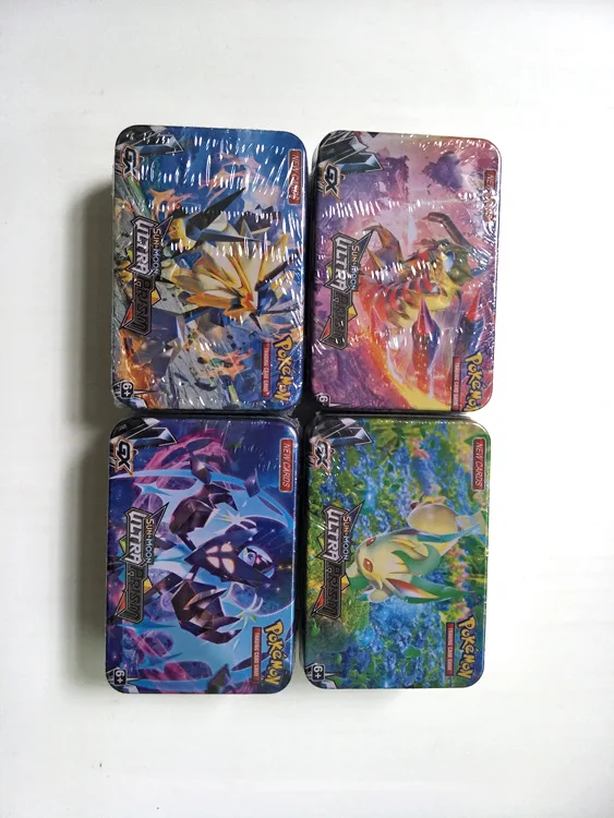 42 шт./компл. железный ящик Pokemon TAKARA TOMY боевые игрушки хобби Коллекционные вещи игра Коллекция аниме-открытки для детей