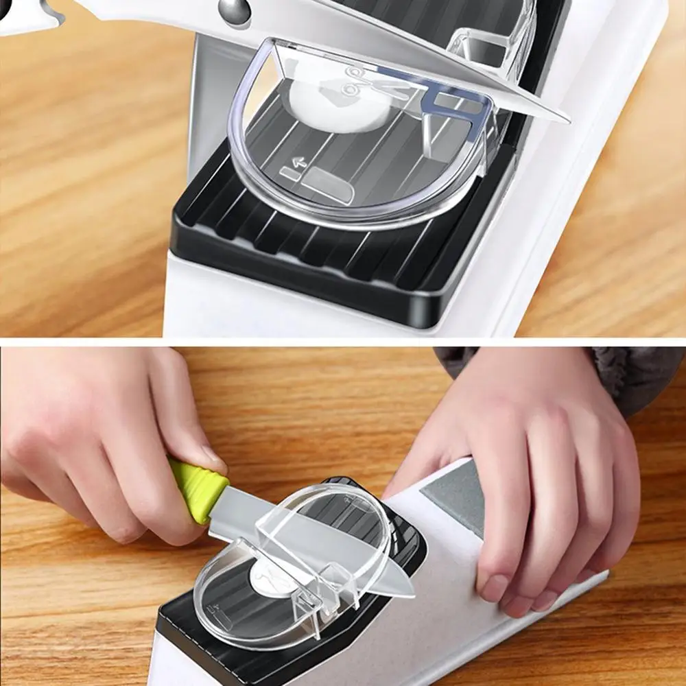 USB Electric Knife Sharpener Tungsten Diamond Ceramic Longer Service Life Scissors Grinder Sharpening Stone  Дом и