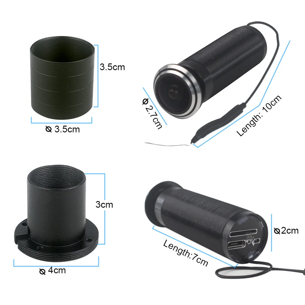 Дверной видеоглазок Wi-Fi с датчиком движения и функцией автоматической записи |