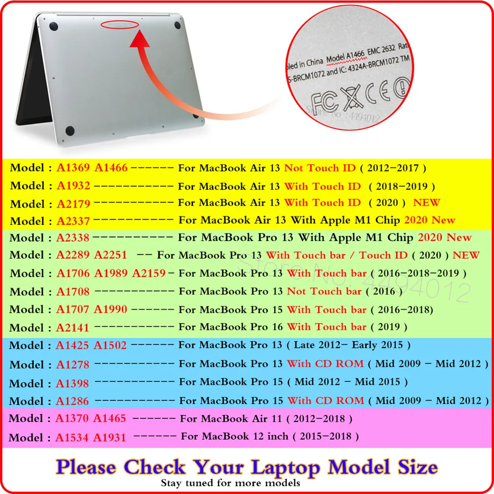 Чехол для ноутбука Apple Macbook Air Pro Retina 13 12 15 16 11, чехол для macbook Air 13 A2179 A2337 2020 M1 Chip Pro 13 A2338 (art.: 3920b657ecd59) - 3920b657ecd59
