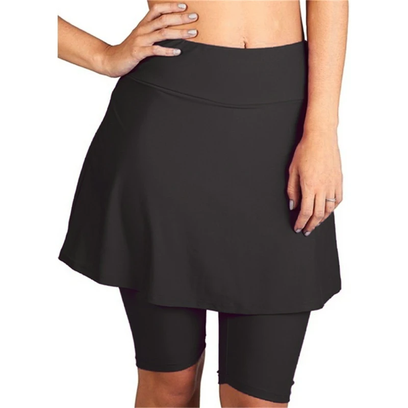 Женская плиссированная юбка для латиноамериканских танцев однотонная модная