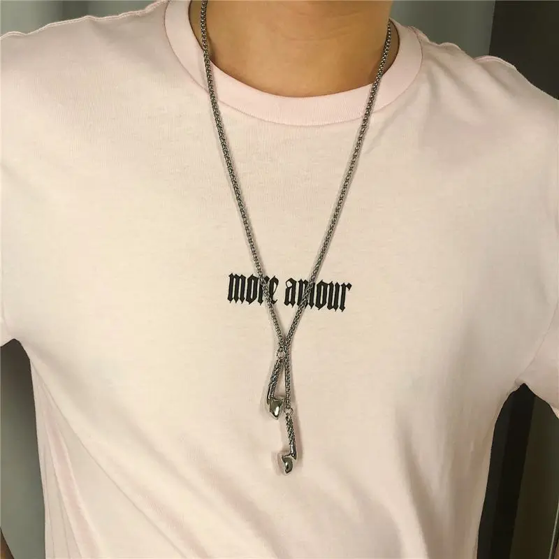 Хип-хоп мужчины женщины меломаны кулон Музыка наушники ожерелья модные