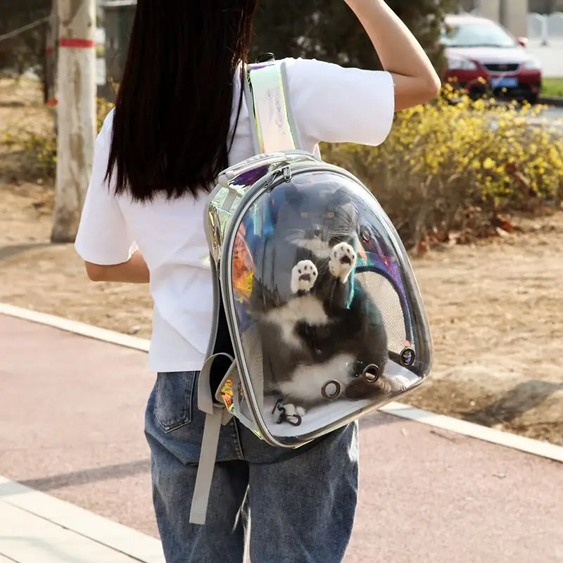 

Pet Carrier Bag Space Backpack Space Capsule Mesh Breathable Cat Small Dog Travel Outdoor