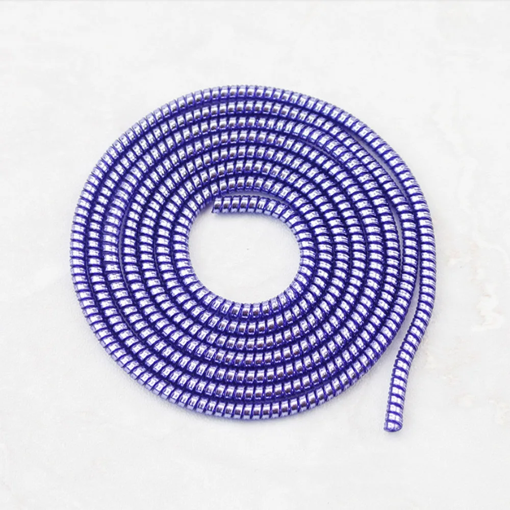 

2pcs Color Data Cable Wired Earphone Protective Cover Spiral USB Cable Protective Cover Retainer Fixed Line Winder Winding Line