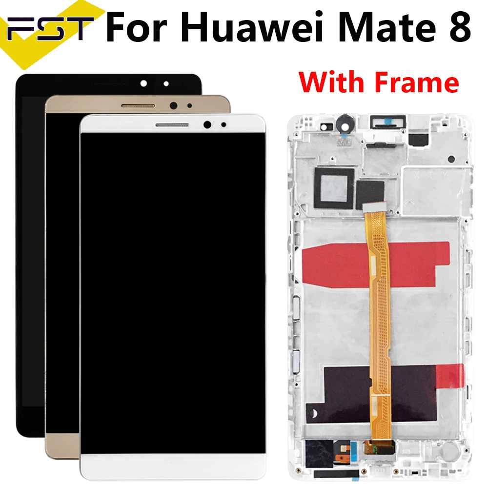 6 0 'для Huawei Mate 8 ЖК-дисплей + кодирующий преобразователь сенсорного экрана в