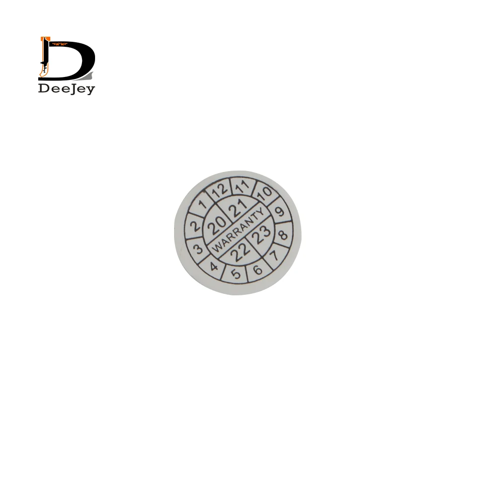 10 мм круглая самоклеящаяся хрупкая бумажная наклейка гарантия аннулирования при