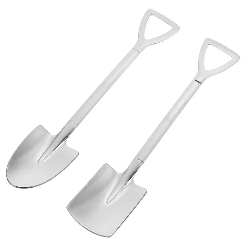 

4pcs Spoons Practical Creative Restaurant Cake Spoon Mixing Spoon Stirring Spoon