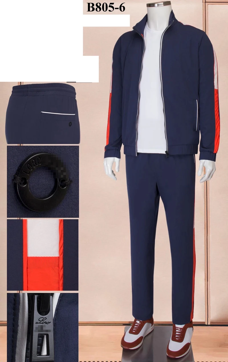 

Миллиардер комплект спортивной одежды для мужчин 2021 с вышивкой Удобная хлопковая куртка кардиган новинка Повседневное Англия стиль 100% хло...