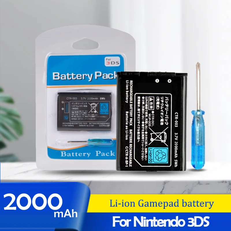 Аккумуляторная батарея для Nintendo 3DS XL 3 7 в 2000 мАч|Перезаряжаемые батареи| |