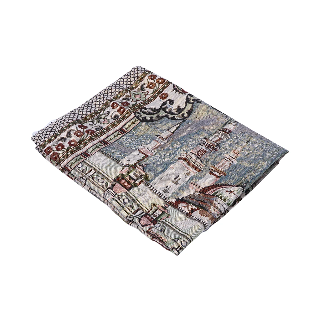 Легко носить молитвенный исламский коврик толстый ковер с мягкой кисточкой