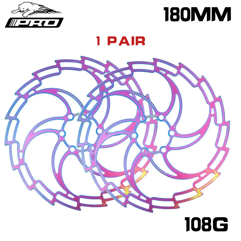 

IIIPRO MTB disc brake rotor, brake pad disc porous, 160/180 / 203MM, disc brake, six bolts brake
