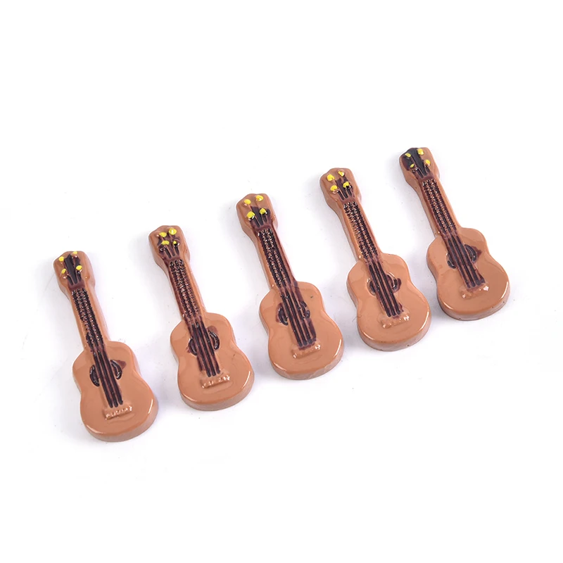 

Cute 1PC Guitar 1/12 Dollhouse Accessories Miniature Instrument Part for Home Decor Kid Wood Furniture Craft Ornament