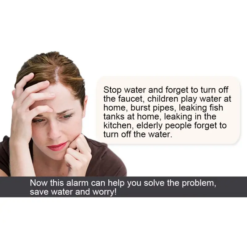 

90 DB Water Level Alarm Water Immersion Detector Water Tanks Overflow Water Leakage Full Water Sensor House Remote Control