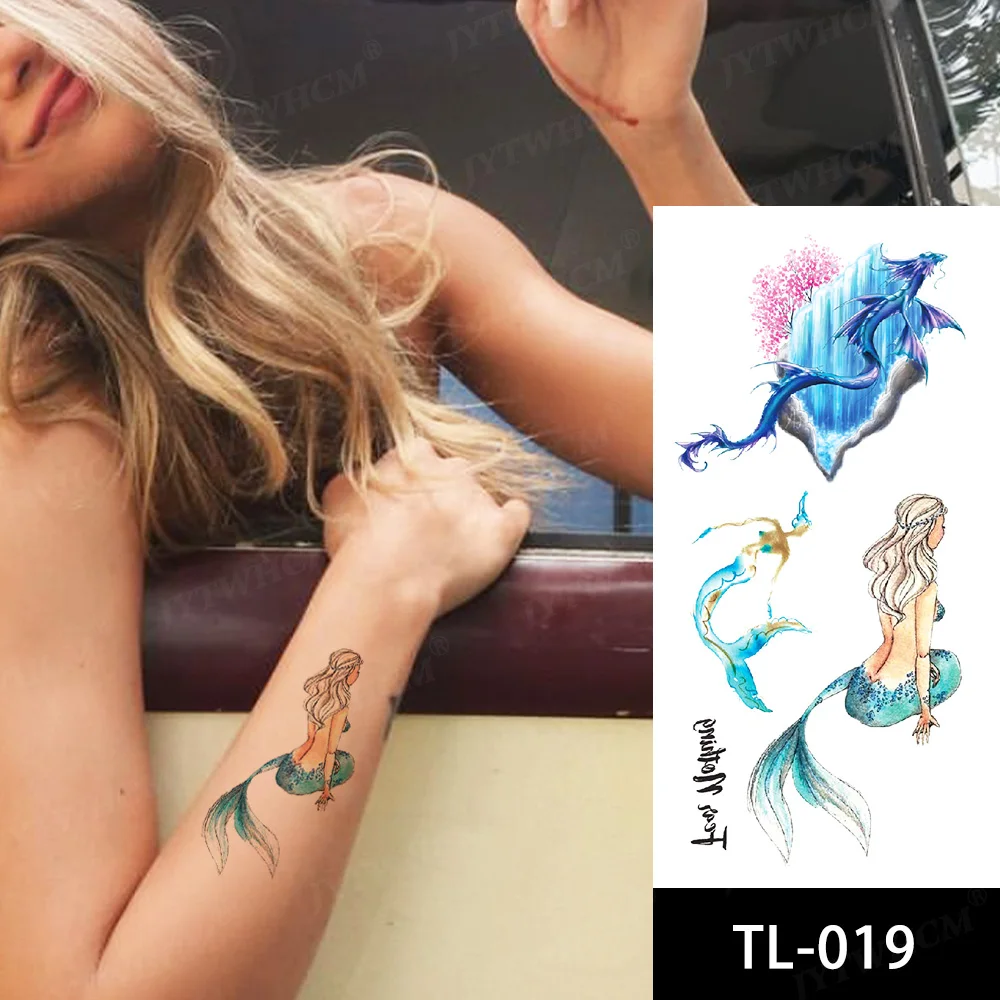 Водонепроницаемая искусственная Бабочка Русалка эльф Сказочный комикс персонаж