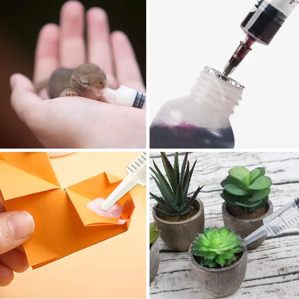 20 шт мл пластиковый шприц Пластиковый Катетер наконечник с колпачками