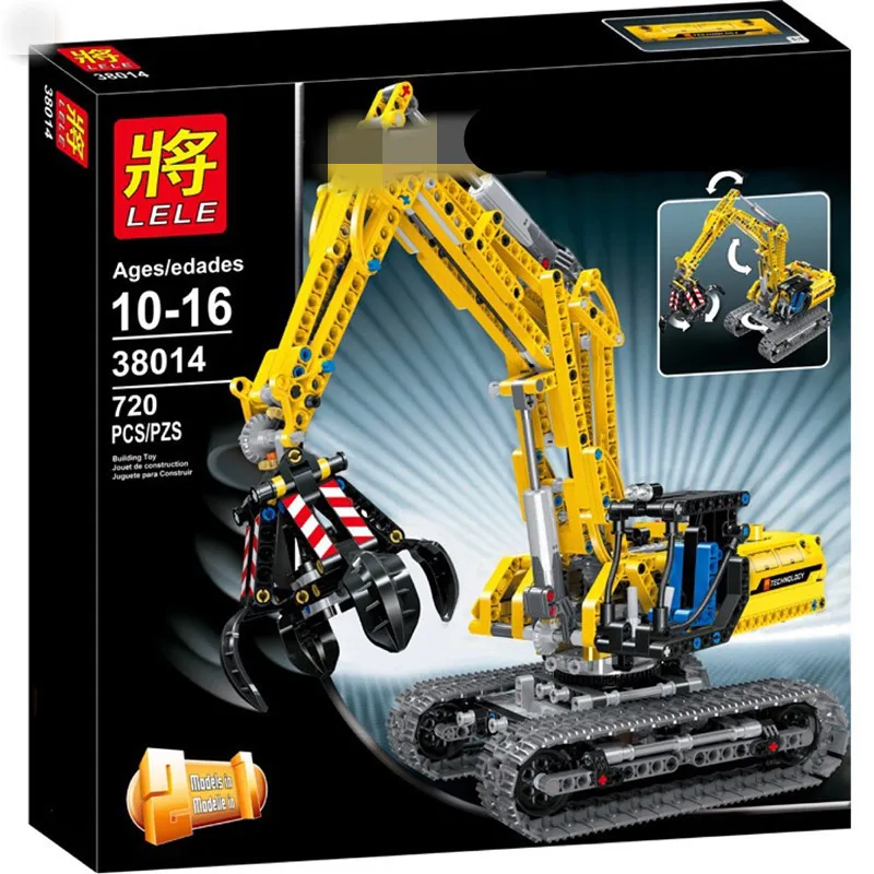 Конструктор Игрушечный Грузовик модель экскаватора подарок на день рождения