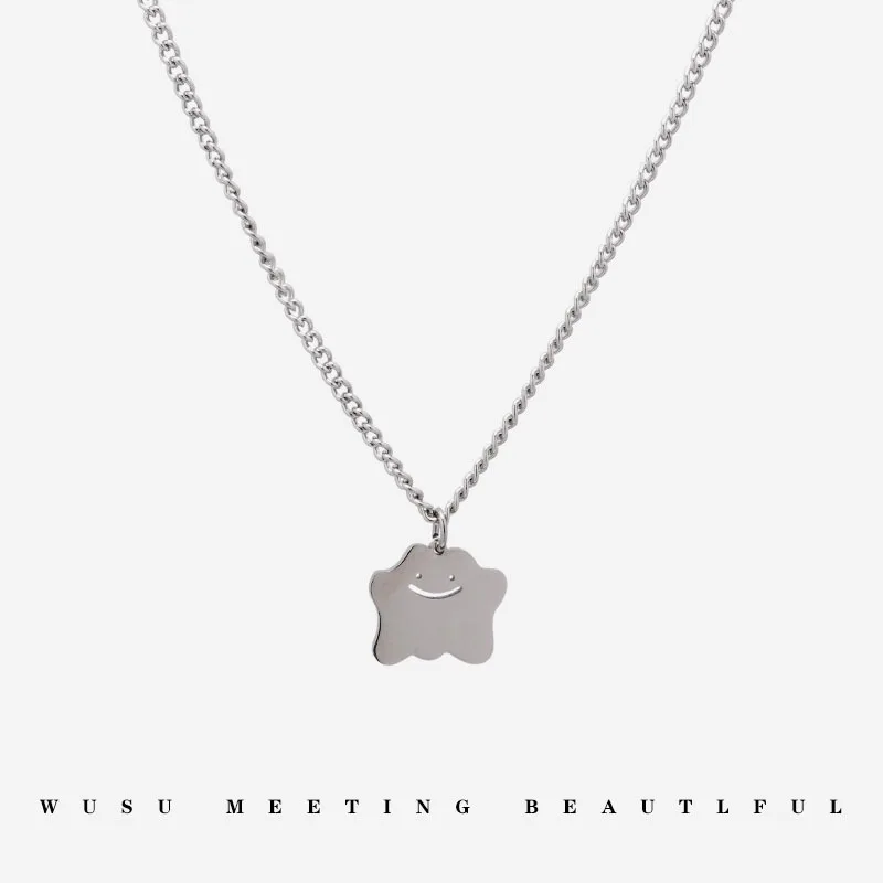 

Hip-hop Fashion New Little Monster Cloud Clavicle Chain Necklace Pendant Punk Party Jewelry Gift