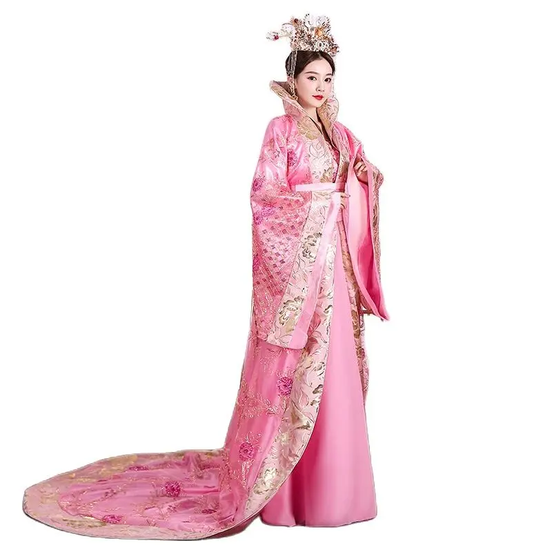 Традиционный китайский костюм карнавальный королевы с вышивкой танцевальный