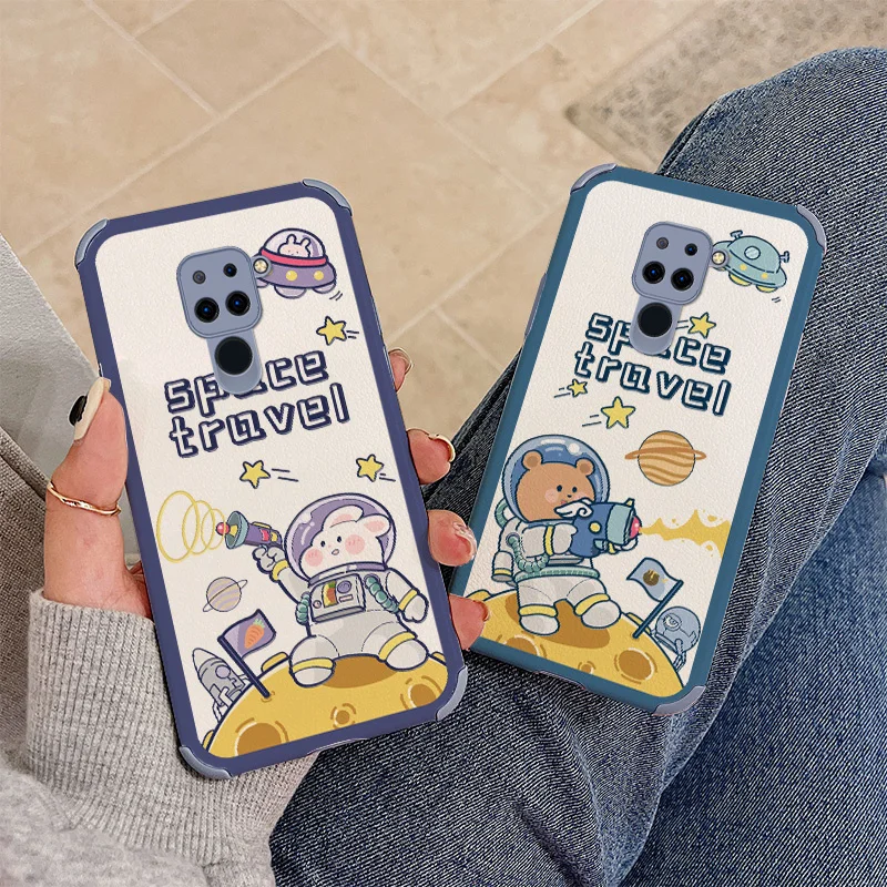 

Aerospace Bear Phone Case For Xiaomi Redmi 9 Note 9 8 7 Pro K40 K30 Pro Leather Cover