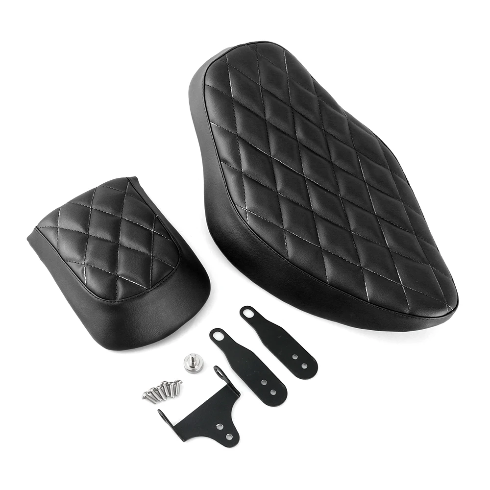 Мотоциклетное сиденье для Harley Sportster XL 883 железо 1200 48 кожаное Двухрядное переднее