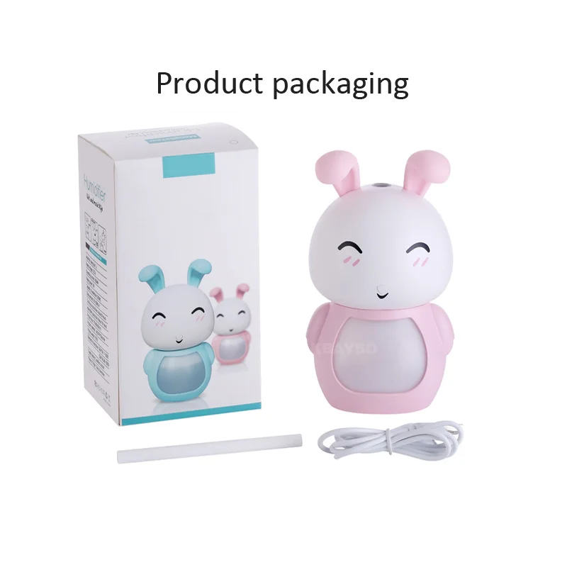 

LED Night light lamp 200ML USB Aroma Essential Oil Diffuser Ultrasonic Cool Mist Rabbit Humidifier Air Purifier for Office Home