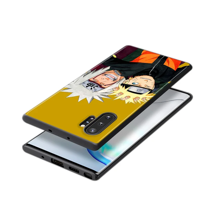 

Hot Anime Cool Naruto For Samsung Galaxy Note 20 Ultra 10 9 8 S10 S10E S9 S8 S7 Plus Pro 5G Black Phone Case
