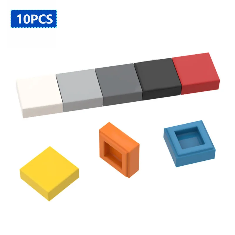 

10 шт., 1x1 высокотехнологичный блок блоков для сборки, детали «сделай сам», развивающие детали, игрушки, совместимы с 3070 30039