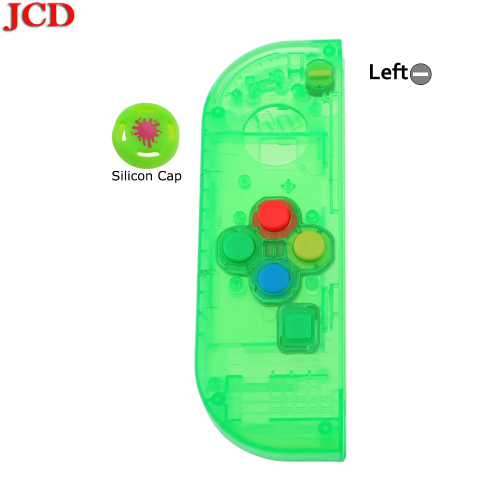 JCD прозрачный цвет DIY для Joy-Con корпус чехол для kingd контроллер NS оболочка игровая консоль для переключателя влево или вправо - Цвет: No6  Left