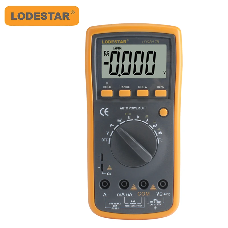 

LODESTAR Leda Digital Multimeter LD9807B Automatic Range Digital Display Multimeter With Temperature Measurement
