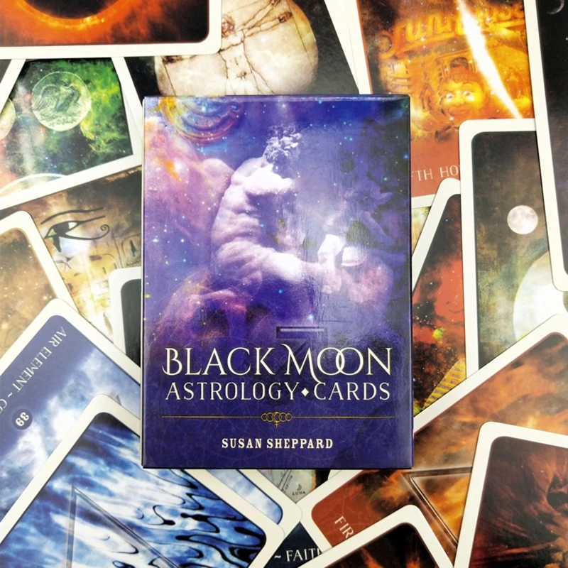 

Black Moon Astrology Oracle Cards Full English 52 Cards Deck Tarot Board Game