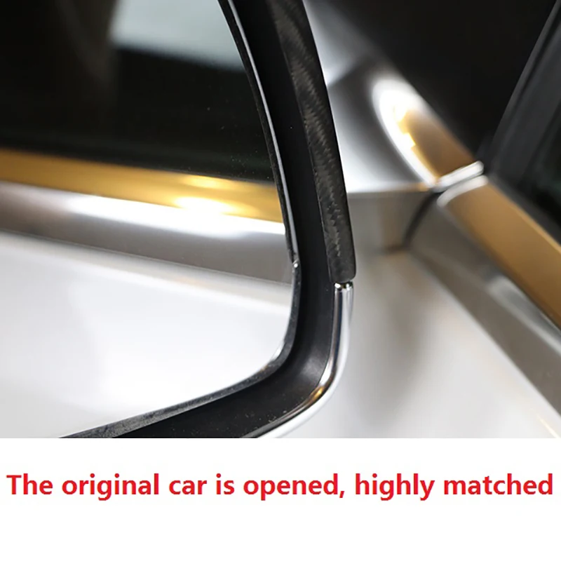 

Car Rear View Mirror Cover for Tesla Model X 2016-2020 Dry Carbon Fiber Side Mirror Cover Trim Accessories,Matte Black