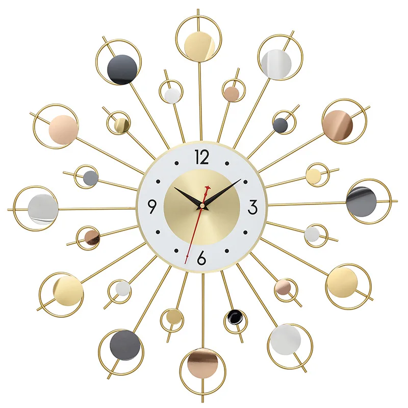 

Luxury Gold Wall Clock Large Living Room Mute Simple Quartz Clock Wall Clock Bedroom Novelty Zegar Scienny Modern Decor EB5WC