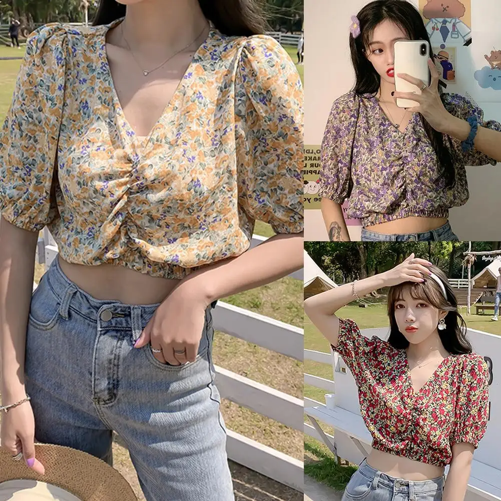 Женский топ с открытыми плечами летняя пляжная блузка в горошек рукавами