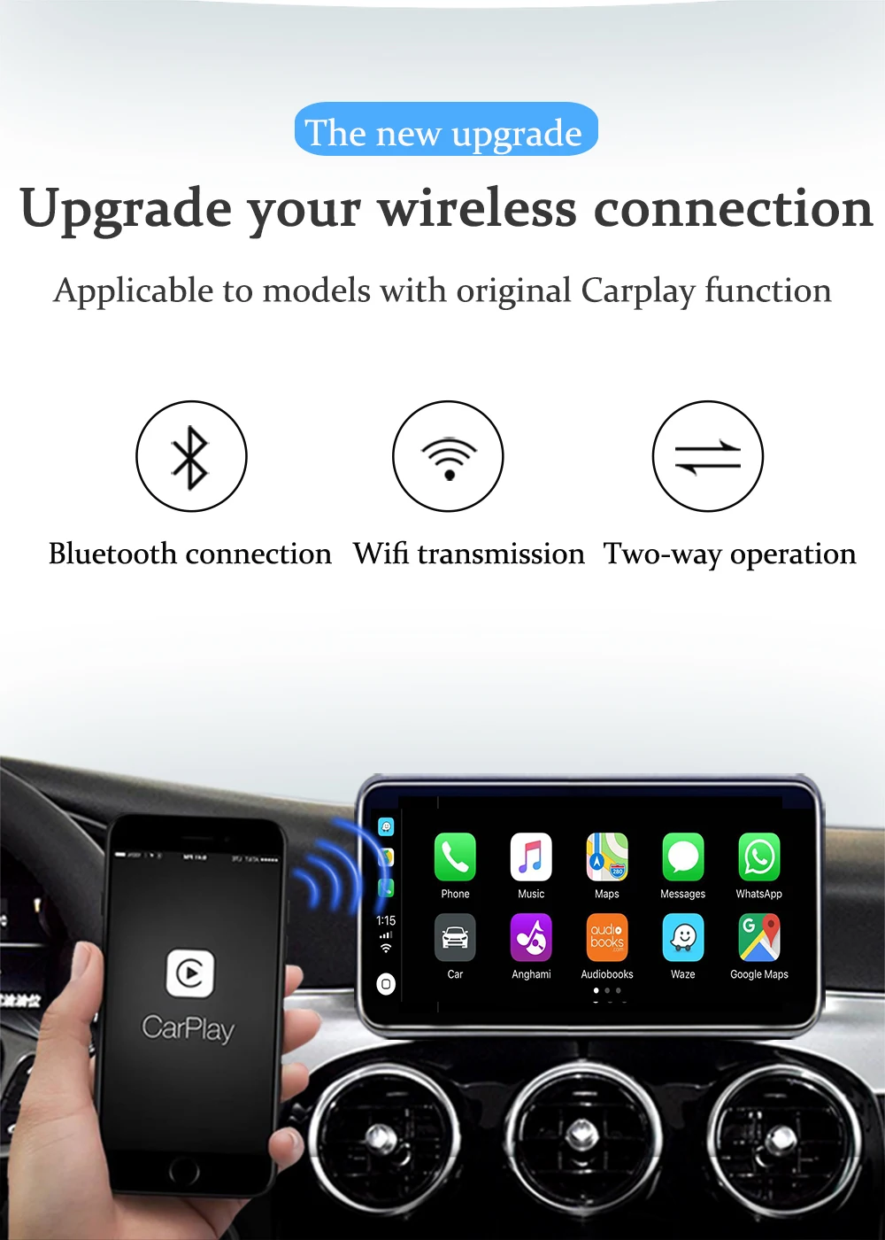 Sinairyu беспроводной Carplay автомобильный игровой активатор Android авто для Audi Mercedes Porsche Volkswagen hyundai Volvo Cadillac(предпродажа